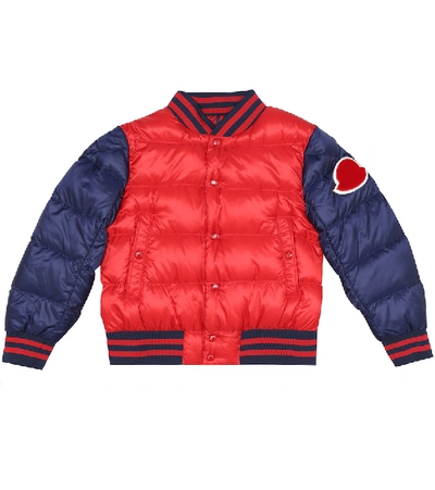Moncler Kids' Beaufortain羽绒夹克 In Red