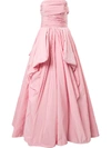 ZUHAIR MURAD OFF-SHOULDER DRAPED BALL GOWN