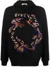 GIVENCHY BEADED DISTORTED LOGO HOODIE