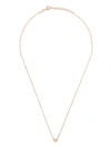 AS29 18KT ROSE GOLD MIAMI HEART DIAMOND NECKLACE