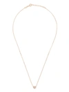 AS29 18KT ROSE GOLD MIAMI HEART DIAMOND AND PEARL NECKLACE