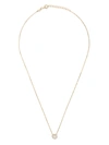 AS29 18KT YELLOW GOLD MIAMI ROUND DIAMOND AND PEARL NECKLACE