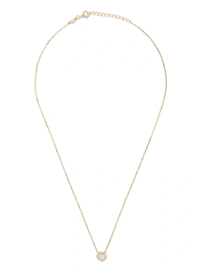As29 18kt Yellow Gold Miami Round Diamond And Pearl Necklace