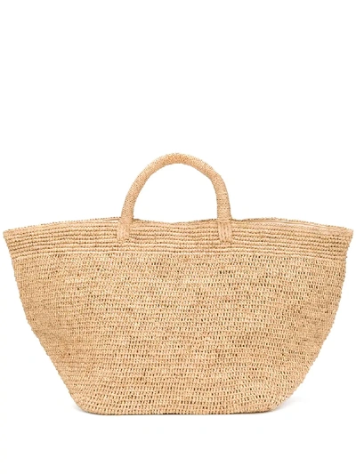 Ibeliv Vanilla Woven Tote In Beige