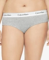 Calvin Klein Standard One Cotton Thong Panty In Grey Heather