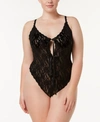 Hanky Panky Plus Size After Midnight Crotchless Keyhole Lingerie Teddy 488406x