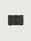 Bottega Veneta 'cassette' Intrecciato Leather Bag In 8803 Black