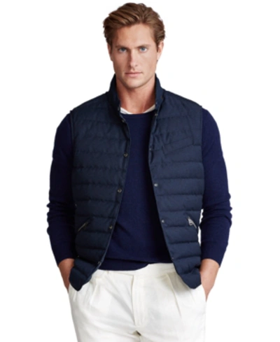 Polo Ralph Lauren Walbrook Reversible Quilted Down Vest In Blue