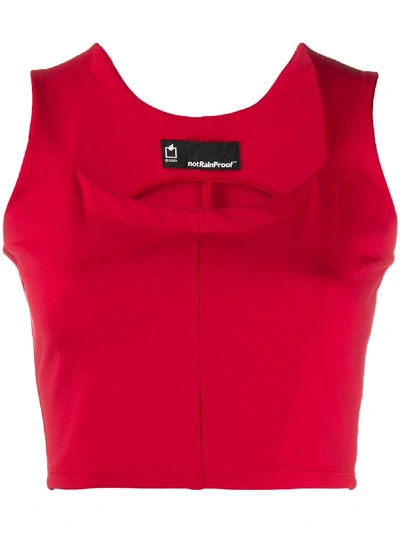 Styland Cropped Tank Top In Red