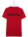 DSQUARED2 TEEN LOGO PRINT T-SHIRT