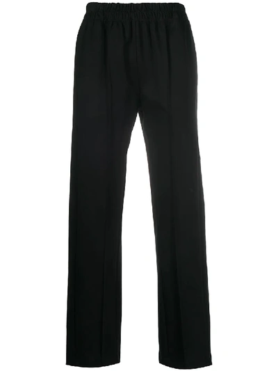 Styland Straight Leg Track Pants In Black