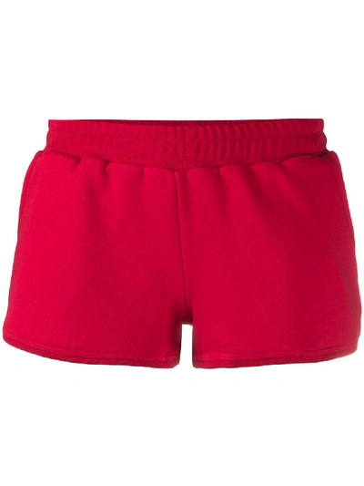 Styland Jersey Mini Shorts In Red