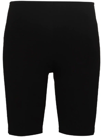 Paco Rabanne Milano Logo Print Cycling Shorts In Black