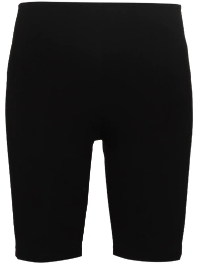 Rabanne Milano Logo Print Cycling Shorts In Black