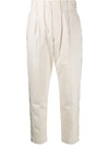 BRUNELLO CUCINELLI CROPPED SLIM-FIT TROUSERS