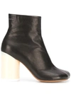 MM6 MAISON MARGIELA CYLINDRICAL HEEL 90MM ANKLE BOOTS