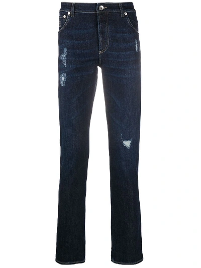 Brunello Cucinelli Mid-rise Slim Jeans In Blue
