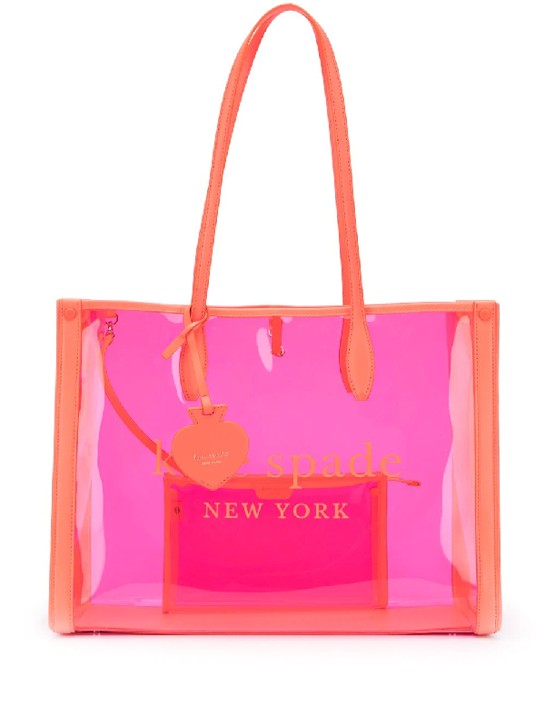 Kate Spade Market Logo-print Tote Bag In Pink | ModeSens
