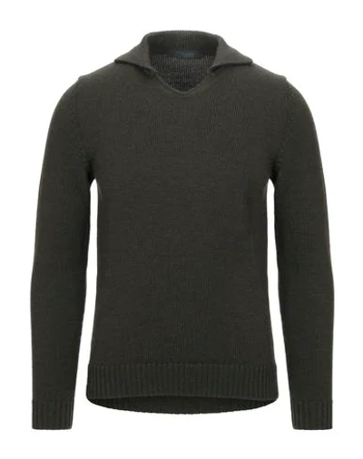 Zanone Sweater In Military Green