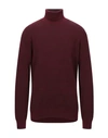 Zanone Turtlenecks In Maroon