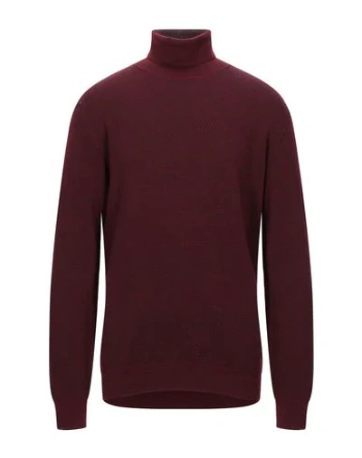Zanone Turtlenecks In Maroon