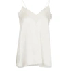 Iro Wova Macramé Lace-trimmed Silk Crepe De Chine Camisole In Ecru