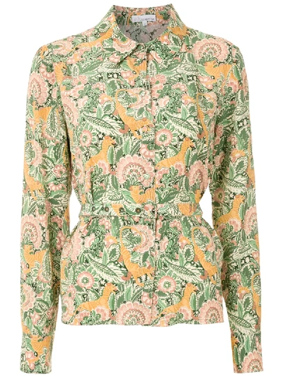 Nk Silk Leni Shirt In Green