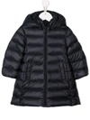 Moncler Kids Piumino Lungo Per Bambini In Blue