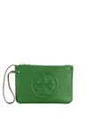 TORY BURCH PERRY BOMBÉ PEBBLED-TEXTURE CLUTCH