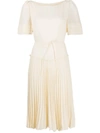 SEE BY CHLOÉ PLEATED JERSEY DRESS