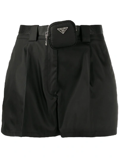 Prada Thigh-length Shorts In Black