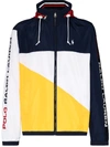 POLO RALPH LAUREN PACE CONTRAST-PANEL HOODED JACKET