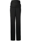 Y/PROJECT HIGH-WAISTED DRAPED TROUSERS