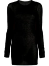 RICK OWENS FINE KNIT RIBBED TOP