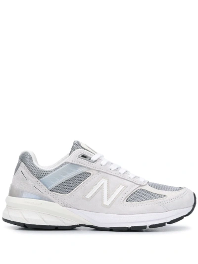 New Balance 990 Suede And Mesh Trainers In White