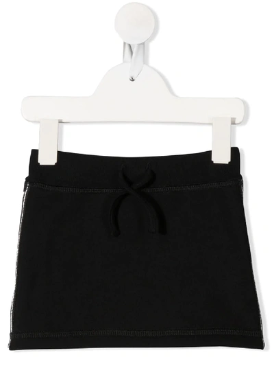 Dsquared2 Babies' Striped Trim Skirt In Black