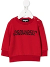 Dsquared2 Split Logo-print Sweatshirt In Red