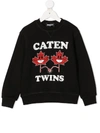 Dsquared2 Motif-print Sweatshirt In Black