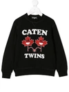 Dsquared2 Motif-print Sweatshirt In Black