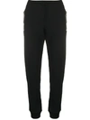 MOSCHINO FITTED COTTON TRACK PANTS