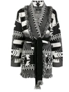 ALANUI CASHMERE ABSTRACT PATTERN CARDIGAN