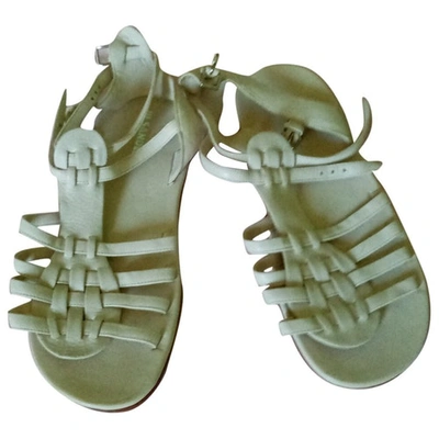 Pre-owned Jil Sander Beige Leather Sandals