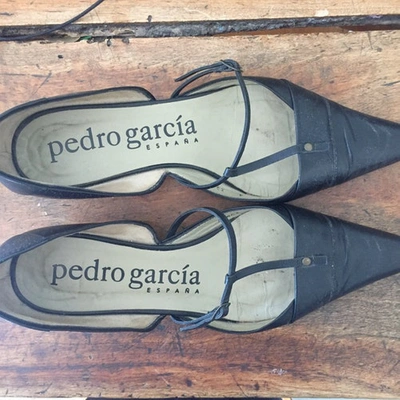 Pre-owned Pedro Garcia Leather Heels In Black