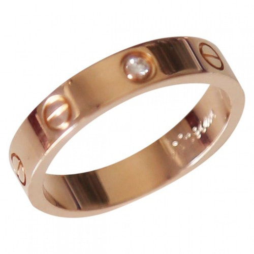 cartier love ring pink gold