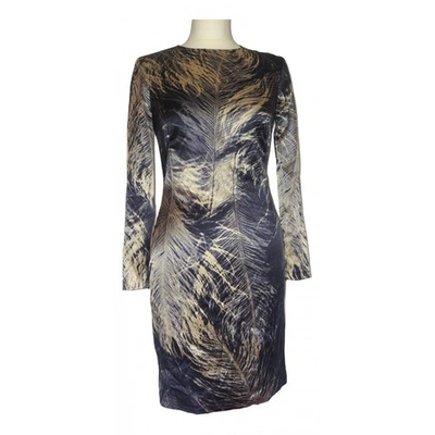 Pre-owned Mcq By Alexander Mcqueen Black Silk Dress