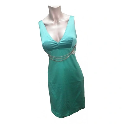 Pre-owned Blumarine Green Cotton - Elasthane Dress