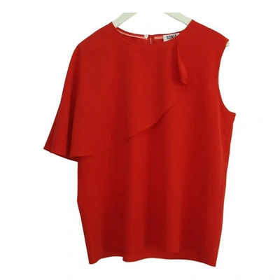 Pre-owned Sonia By Sonia Rykiel Red Silk  Top