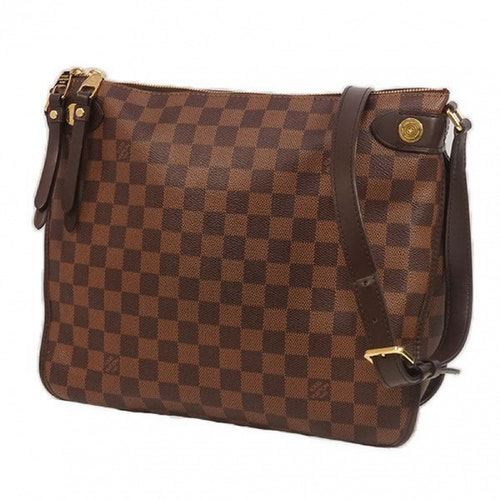 Pre-Owned Louis Vuitton Duomo Brown Cloth Handbag | ModeSens