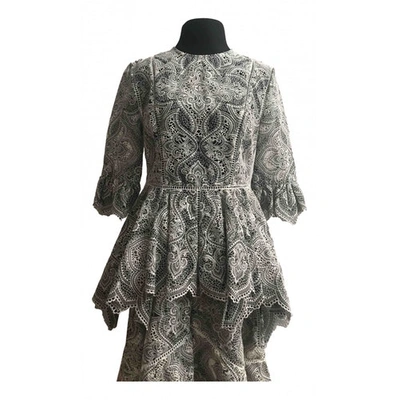 Pre-owned Zimmermann Blouse In Grey