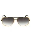 Dita Sunglasses In Yellow Gold Matte Black